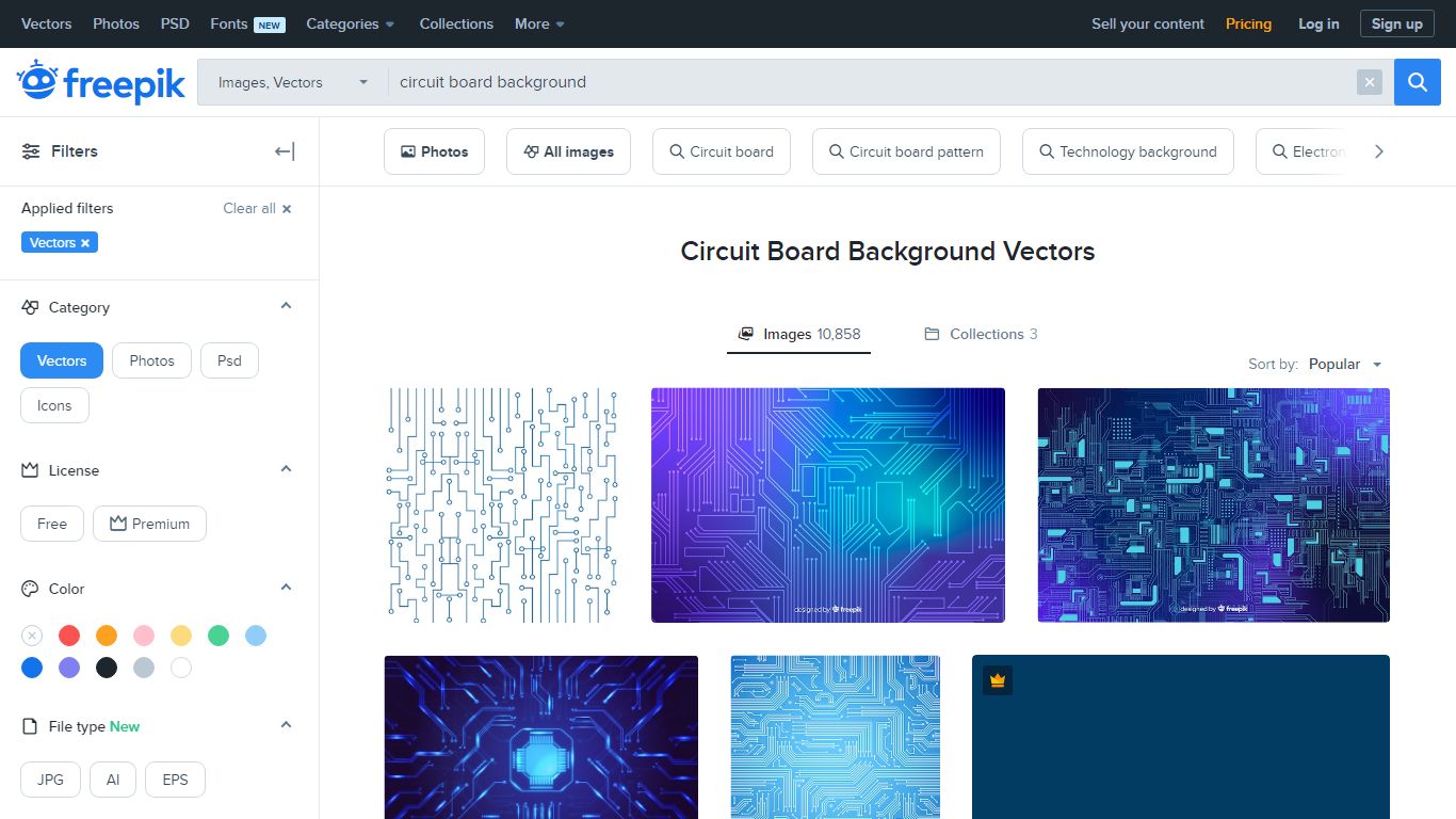 Circuit Board Background Vectors - Freepik